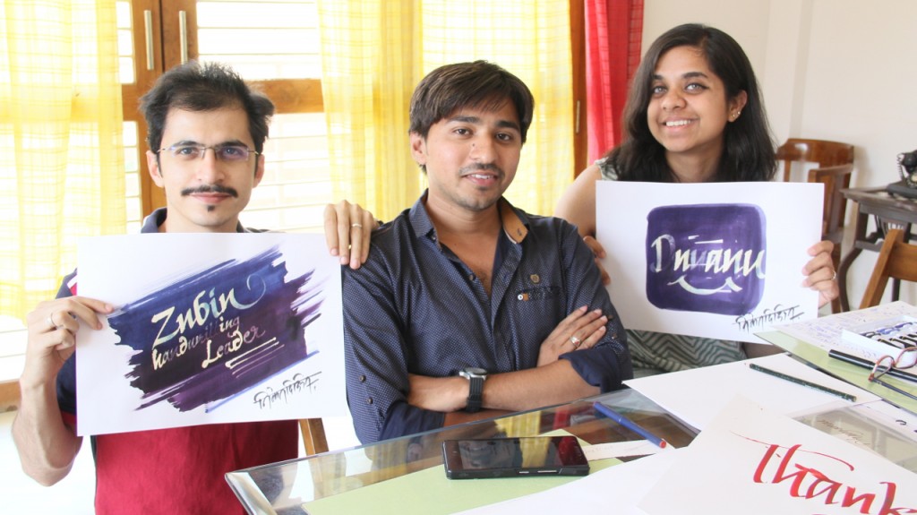 Niket Dixit Calligraphy Workshop Verry India