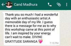 Candle Mart workshop feedback