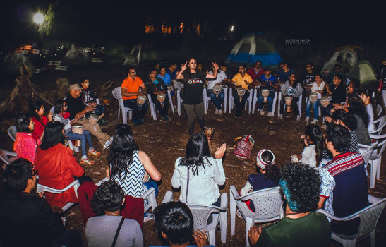 Rolling Academy - New Year Camping Party - Drum Circle (Photo credit - Nagesh Wagh)