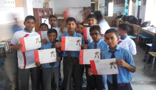 IndiaFIRST™ Robotics Academy Workshop in a school