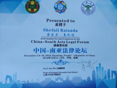 Dr Shefali Raizada - China Conference 2