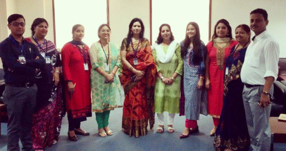 Dr Shefali Raizada - with participants at the National Conference on Post Colonialism Indian Response and Transformation 2017
