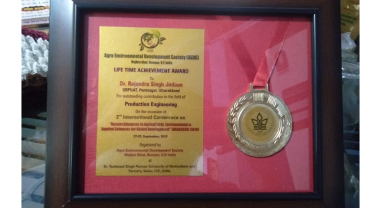 Dr R S Jadoun - Lifetime Achievement Award - 1