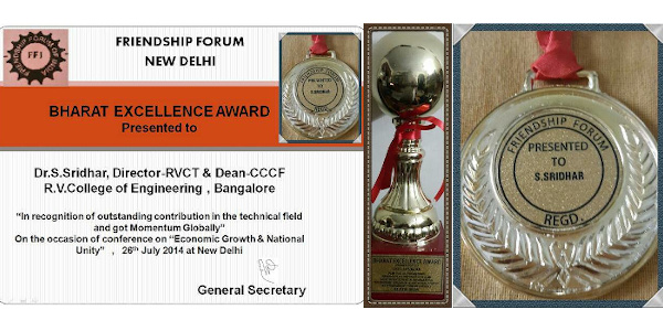 Dr S Sridhar - Award 2